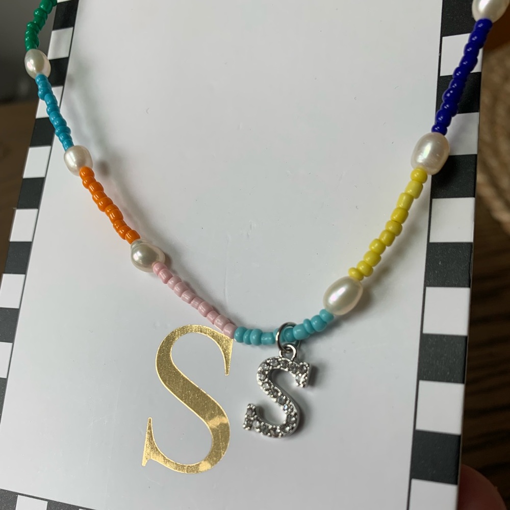 Initial choker Necklace “S”